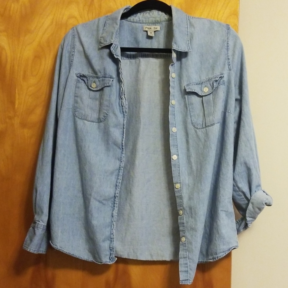 Button Down Jean Shirt